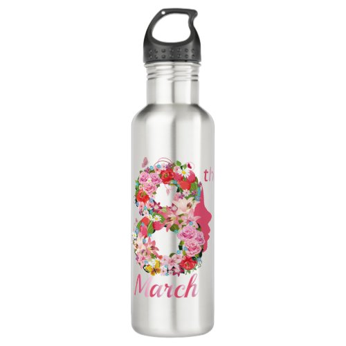 international womens day happy womens day 8 2024 stainless steel water bottle