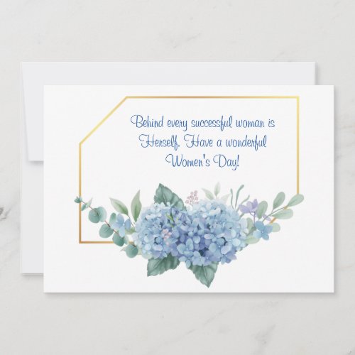 international womens day  holiday card