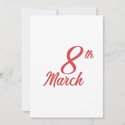 International Womens Day Holiday Card