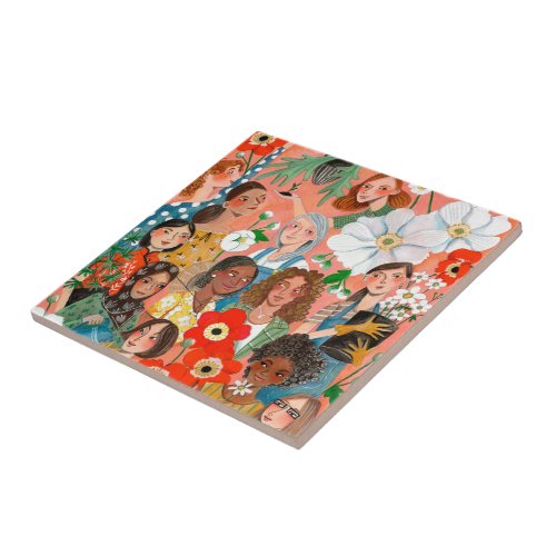 International Womens Day illustration Tote Bag Th Ceramic Tile