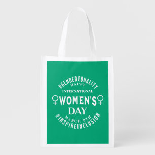 International Women's Day Inspire Inclusivity Grocery Bag