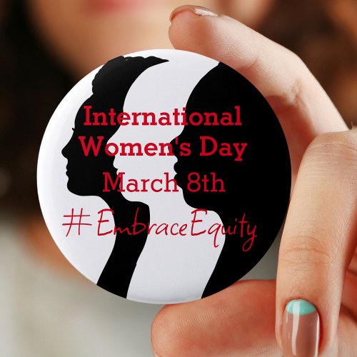 International Womens Day is March 8th     Button