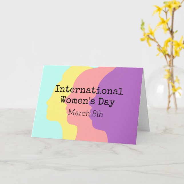 International Women's Day is March 8th   Card (Yellow Flower)