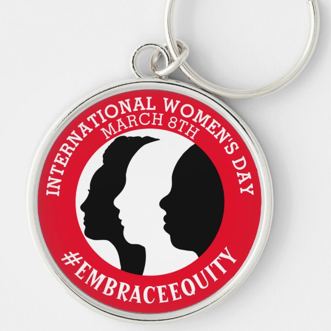 International Women's Day is March 8th    Keychain (Front)