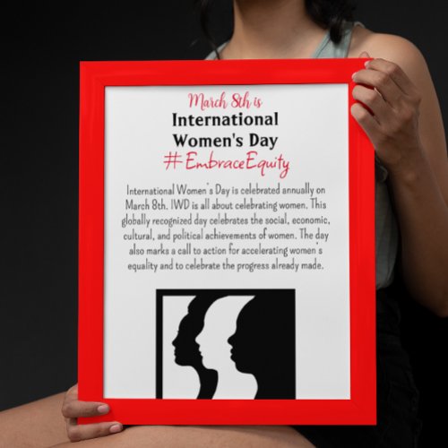 International Womens Day is March 8th  Poster