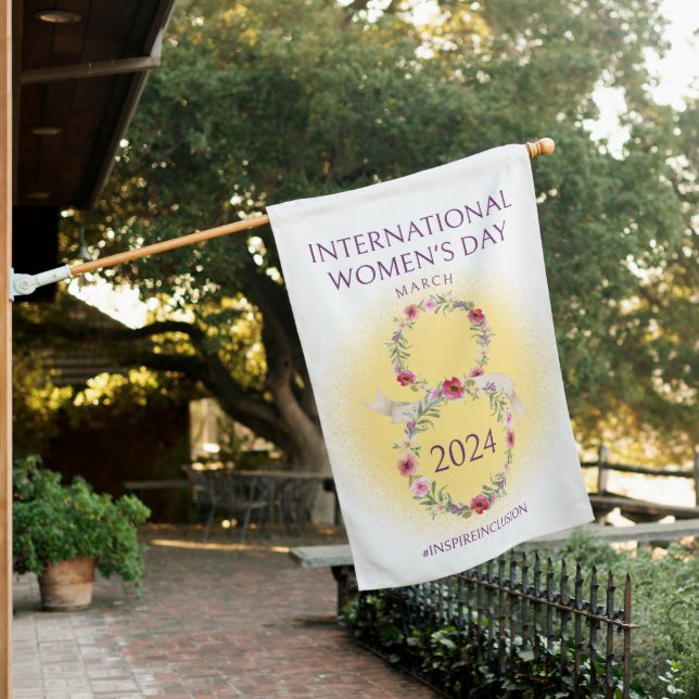 international womens day,iwd 2024,inspire inclusio house flag (In SItu)