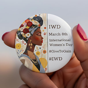 International Women's Day   IWD #GivetoGain Button