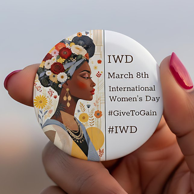 International Women's Day | IWD #GivetoGain Button (Creator Uploaded)