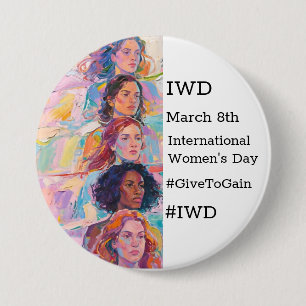 International Women's Day   IWD #GivetoGain Button