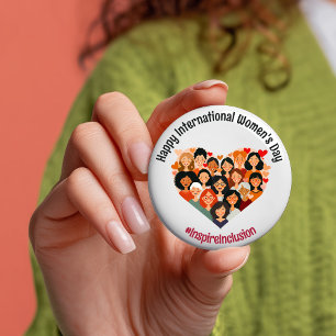 International Women's Day   IWD March 8   Heart Button