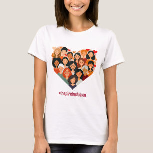 International Women's Day   IWD March 8   Heart T-Shirt