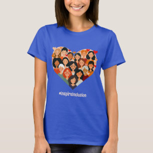International Women's Day IWD March 8 Heart T-Shirt