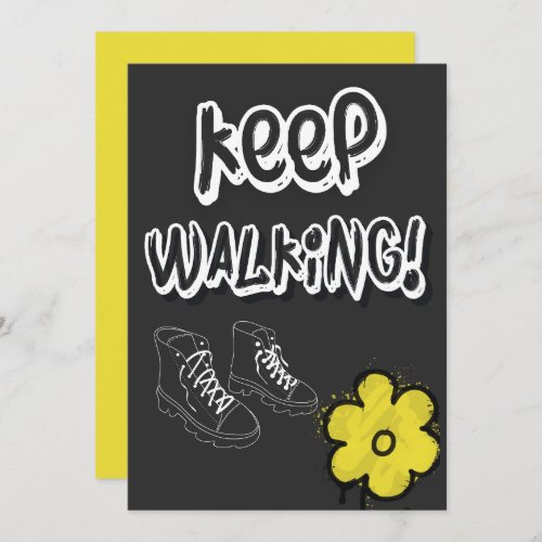 International Womens Day_ Keep Walking Holiday Card