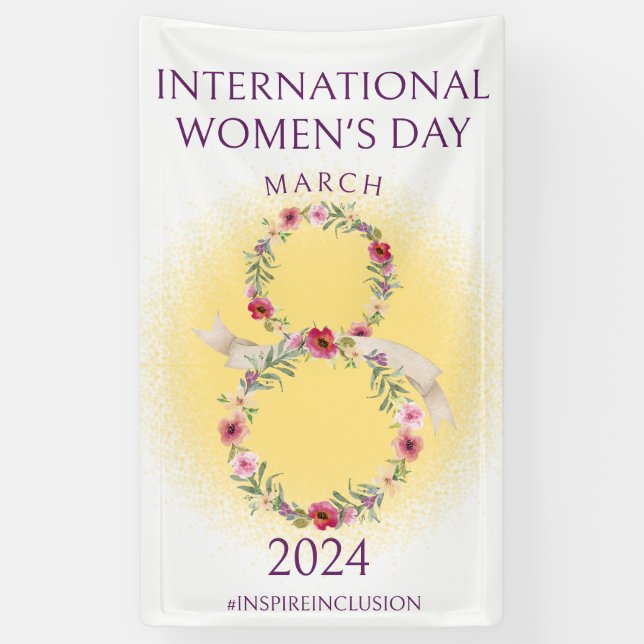 International Womens Day March 8 Inspire Inclusion Banner (Vertical)