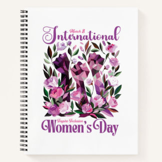 International Women's Day March 8 Notebook