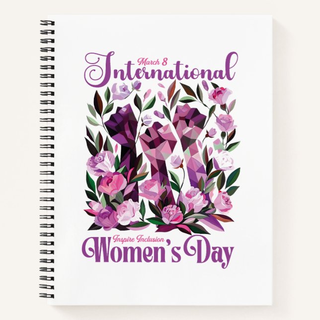 International Women's Day March 8 Notebook (Front)