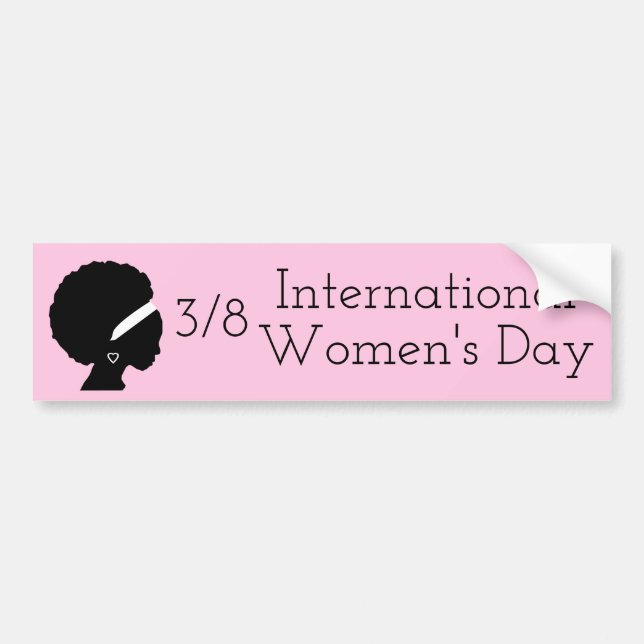 International Women's Day March 8th Bumper Sticker (Front)