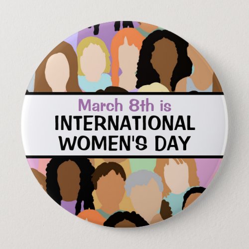 International Womens Day _ March 8th   Button