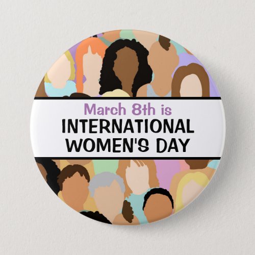 International Womens Day _ March 8th  Button