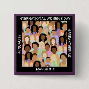 International Women's Day - March 8th Button