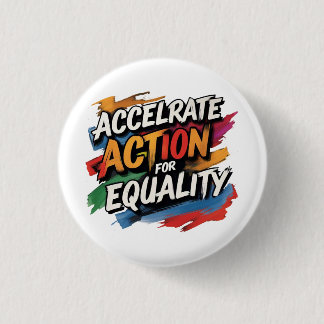 International Women's Day March 8th Button