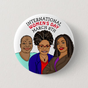 International Women's Day - March 8th Button