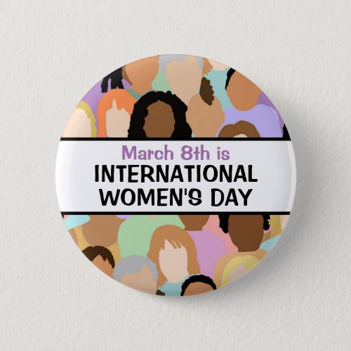 International Womens Day _ March 8th   Button