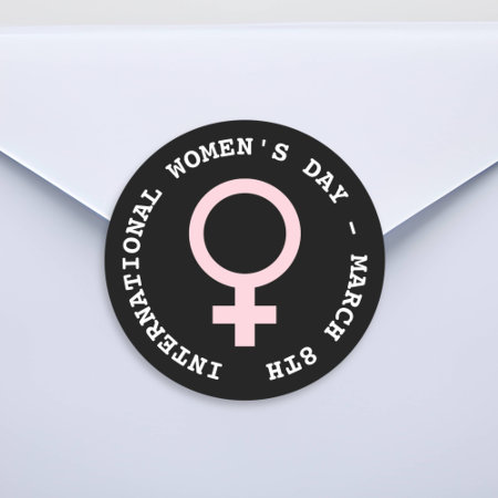 International Women's Day - March 8th   Classic Round Sticker