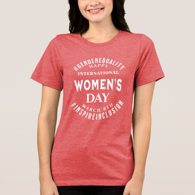 International Women's Day | March 8th Equality Tri-Blend Shirt (Front)