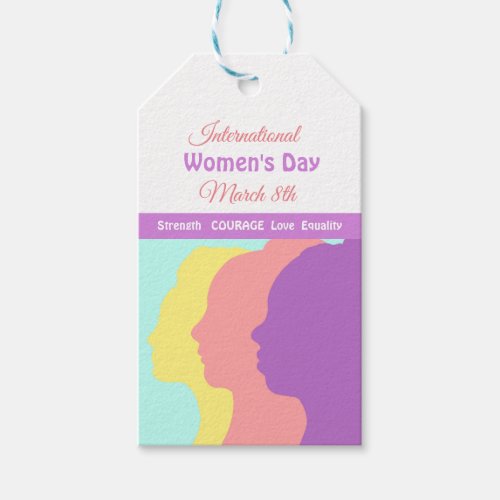 International Womens Day March 8th   Gift Tags