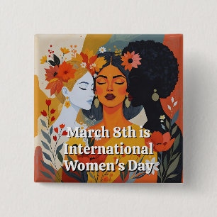 International Women's Day March 8th IWD Button