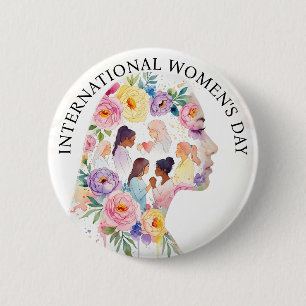 International Women's Day March 8th IWD Button