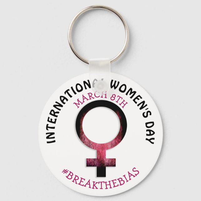 International Women's Day | March 8th   Keychain (Front)