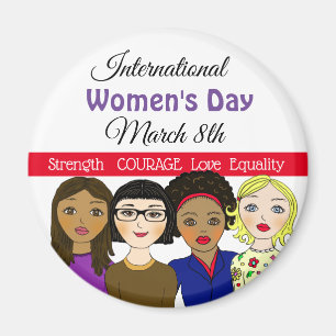 International Women's Day March 8th Magnet