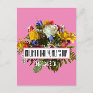 INTERNATIONAL WOMEN'S DAY MARCH 8TH POSTCARD