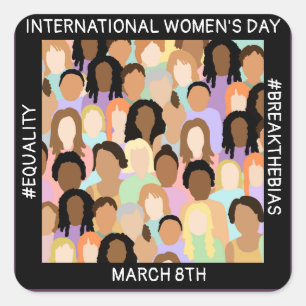 International Women's Day - March 8th Square Sticker