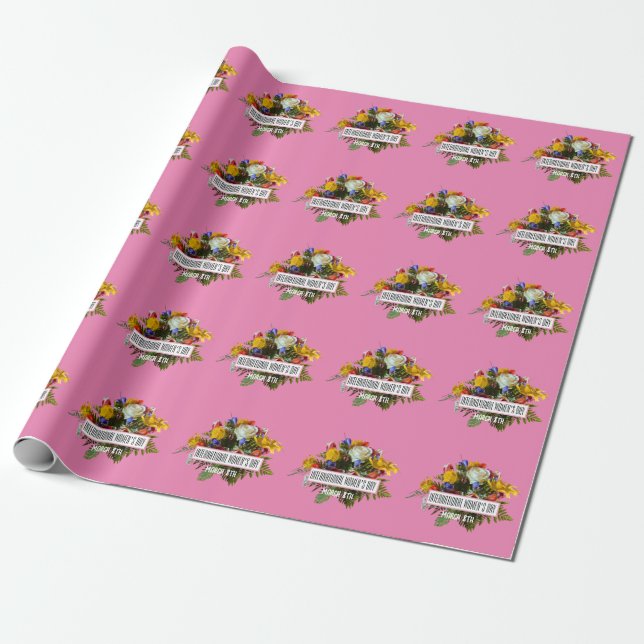 INTERNATIONAL WOMEN'S DAY  MARCH 8TH WRAPPING PAPER (Unrolled)