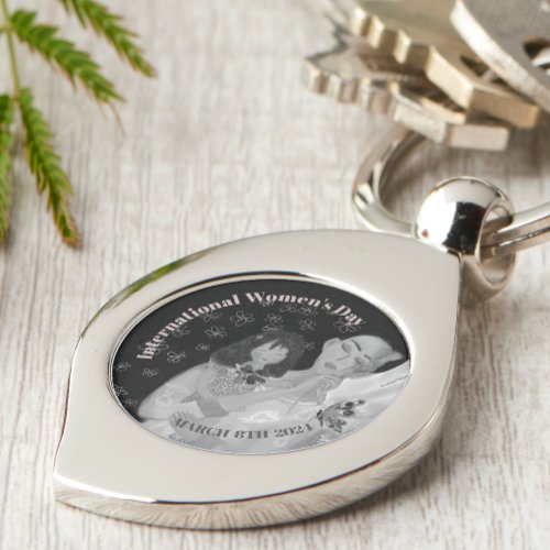 International Womens Day Metal Keychain