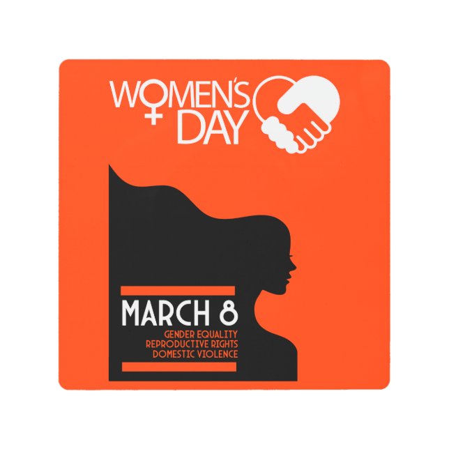 International Women's Day  Metal Print (Front)