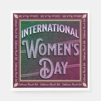 International Women's Day Napkins