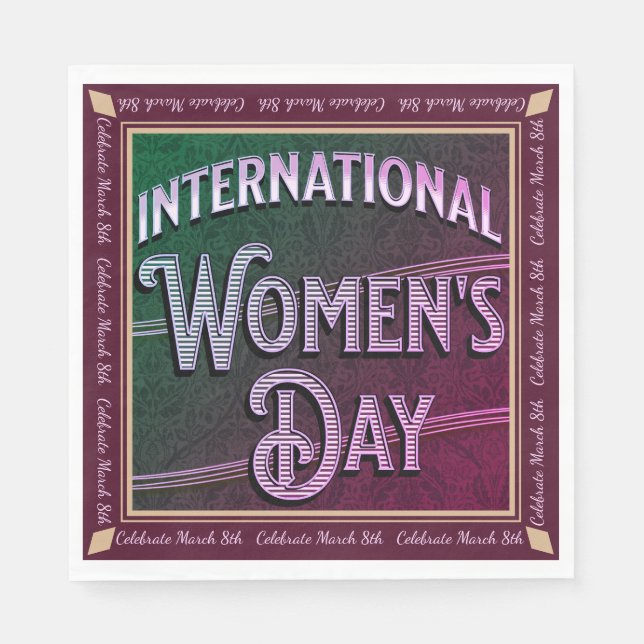 International Women's Day Napkins (Front)