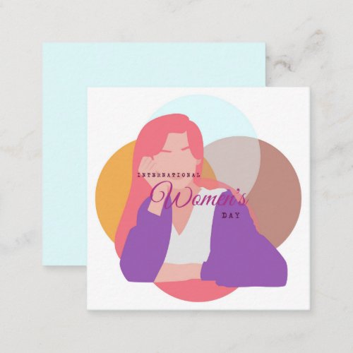 International Womens day Note Card