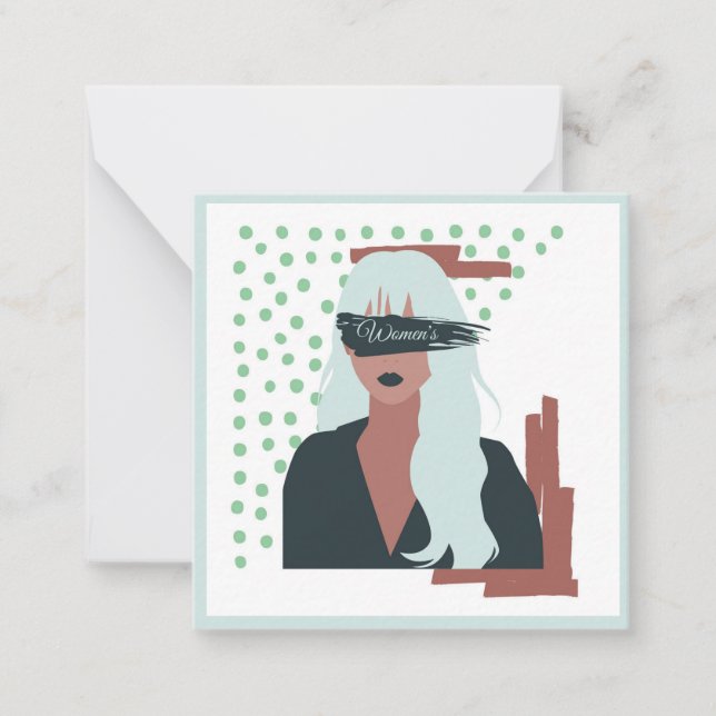 International Women's day Note Card (Front)