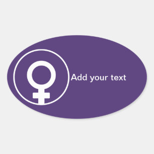 International Women's Day Oval Sticker