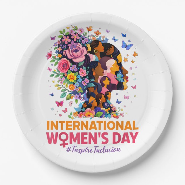 International Women's Day Paper Plates (Front)