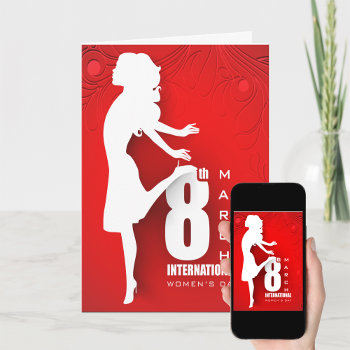 International Women's Day - Personalize Card by steelmoment at Zazzle