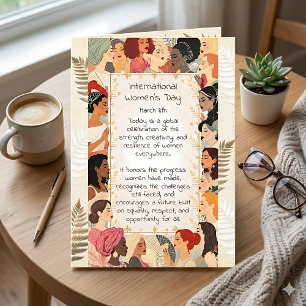 International Women's Day Poem for Women Card