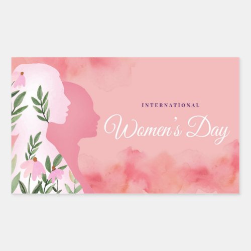 International Womens Day Rectangular Sticker