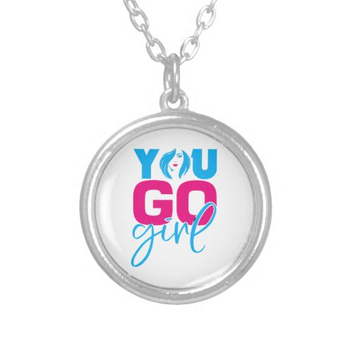 International Womens Day Silver Plated Necklace
