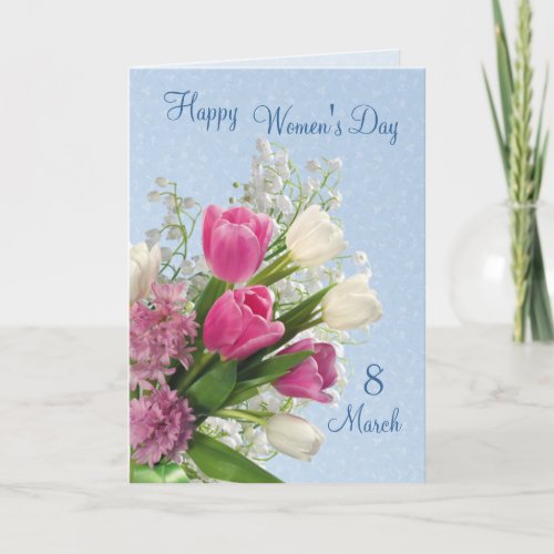 International Womens Day Spring Flowers Card